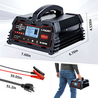 Chargeur de batterie de voiture 12V/20A 24V/10A Chargeur de batterie au lithium pour bateau moto tondeuse à gazon Batterie au plomb ou batterie au lithium
