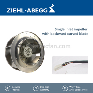 Ventilateur centrifuge à pales courbées vers l'arrière Ziehl-abegg RH31M-4EK.2F.1R 134454 IP44 AC pour machine à température et humidité constantes - Product Image 4