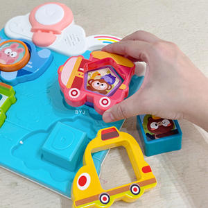 Montessori Early Education musique Carte lumineuse cognitive Tableau occupé Blocs de trafic de fruits amusants associés à des jouets pour enfants - Product Image 3