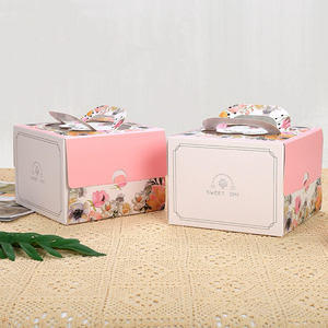 Kotak Kue Portabel <span class=keywords><strong>8</strong></span> Inci dengan Jendela Transparan Gaya Eropa untuk Kemasan Kue Ulang Tahun & Kue Kering Grosir Kustom - Product Image 6
