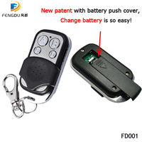 Duplicateur de clés 4 boutons 433 MHz, code fixe, ouvre-porte de garage, télécommande universelle pour garage