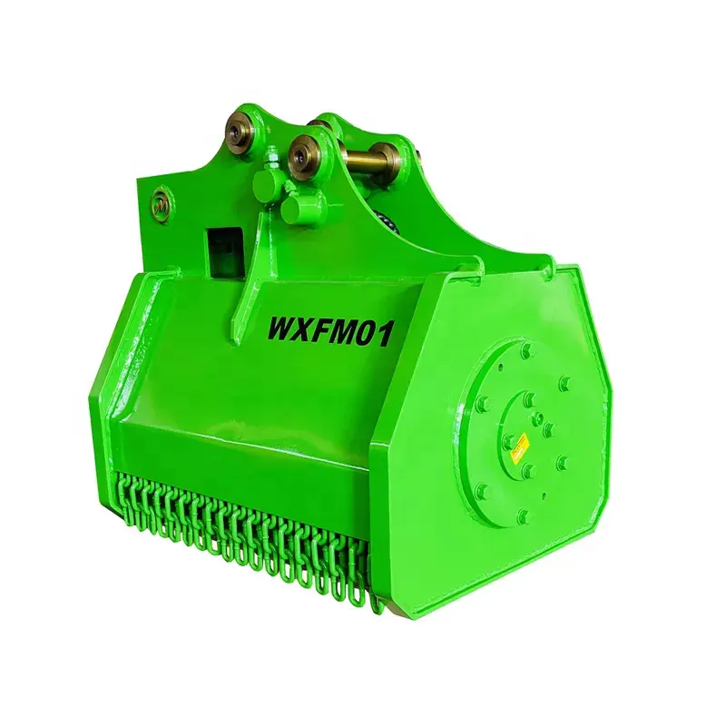 Weixiang Mini Excavator With Flail Mower Hydraulic Flail Mower Flail Attachment Wooden Box Industrial Stainless Steel Multi Func