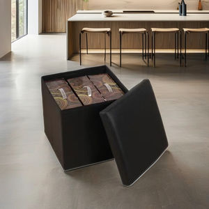 مقعد قدم من الجلد المتين عالي الجودة بتصميم بسيط من أجل ، أو مكتب منزلي قابل للتمديد - Product Image 4