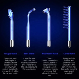 เครื่องนวดหน้า 4 in 1 แบบพกพา เครื่องบำบัดด้วยคลื่นความถี่สูง - Product Image 5