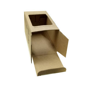 Boîtes d'emballage pliables en papier kraft brun à bas <span class=keywords><strong>prix</strong></span> en gros Boîte <span class=keywords><strong>de</strong></span> réveil Boîtes à ampoules LED avec fenêtre - Product Image 4