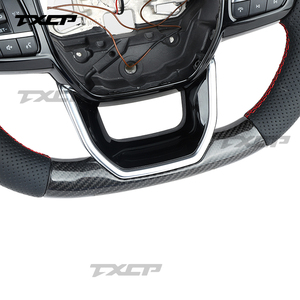 Convient pour <span class=keywords><strong>Ford</strong></span> Transit V348 Tourneo C-MAX Kuga St mk8 2018 2019 2023 <span class=keywords><strong>2021</strong></span> 2022 Volant en fibre de carbone - Product Image 4