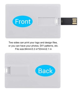 Échantillons Gratuits, Logo Personnalisé, Prix Abordable, Clé USB Carte de Crédit Vierge 1 Go, 2 Go, 4 Go, 8 Go, 16 Go, 32 Go, 64 Go pour Cadeaux - Product Image 4
