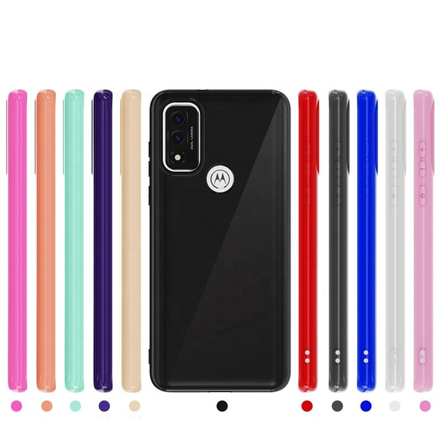 Hot Selling Colorful Transparent Phone Case for Motorola Phone Cases Soft Tpu Shockproof Back Cover case for Moto g Pure