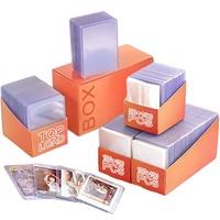 Boîte personnalisée pour cartes de sport, TCG, anime, Kpop, jeux de cartes, protège-cartes, porte-cartes, protège-cartes à chargement par le haut avec pochettes