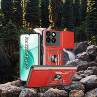 Coques de téléphone portable étanches en TPU+PC de style fenêtre coulissante pour Blade A56 A35 A55 A35E 4G 5G avec protection de l'objectif de l'appareil photo