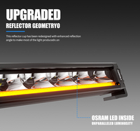 Barre Lumineuse LED Tout-Terrain Aurora de Haute Qualité à Rangée Unique, 10 Pouces, pour Camion