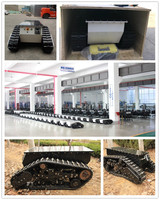 Plateforme robotique mobile tout-terrain télécommandée pour la montée d'escaliers, châssis UGV robuste Guoxing Plt1000, protection IP67, 120 kg