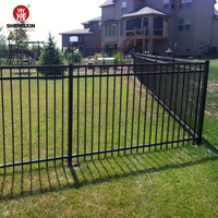 Clôture de barbecue en acier, grille de jardin design, bordure