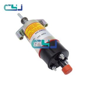 Válvula solenoide de corte de combustible para excavadora E330 E330B E330C 155-4653 1554653, reemplazo para motor 3304 3306 - Product Image 3