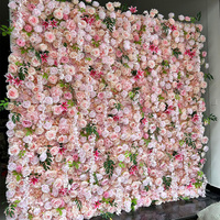 Panneau mural floral 2x2M en soie 3D, décoration murale florale pour mariage, décoration intérieure, arrière-plan, boutique, fête, arrangement photo