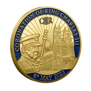 Moneda Conmemorativa de la Coronación Real, Moneda de Metal con Temática del Rey Carlos III, Recuerdo, Decoración, Colección - Product Image 2
