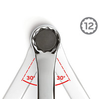 Juego de llaves de boca métricas ajustables de doble extremo, llave de anillo larga de 45 grados HRC38-45 con estuche enrollable Zorro/Sellena Zl-Spanner