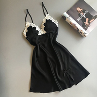 Robe de nuit pour femmes Wildness, vêtements de détente quotidiens, vêtements de nuit pour femmes, lingerie avec dentelle