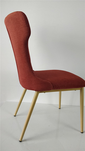 Comedor de diseño moderno de muebles de la habitación de lujo terciopelo tela <span class=keywords><strong>Silla</strong></span> de comedor con la pierna de Metal - Product Image 6