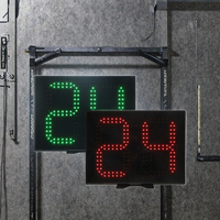 Cadran en ABS écologique, grand écran LED de 8 pouces, chronomètre de tir de 24 secondes pour l'entraînement au basketball, compte à rebours numérique de 0 à 99 secondes