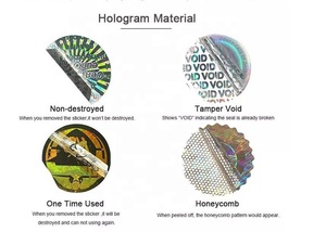 Tùy chỉnh 3D mã QR Hologram Sticker chống hàng giả nhãn nhà sản xuất - Product Image 4