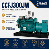 Groupe électrogène diesel marin à démarrage électrique SCDC300JW 300 kW alimenté par SCDC WP13CD385E201 pour ferry de passagers et navire de marchandises