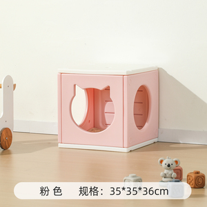 Claw Villa Plastic <b>Button</b> Closure Eco-friendly Four Seasons Universal Cat Tunnel House Shelter with Closed Design and Nest - Product Image 6