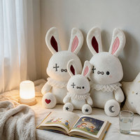 Peluche Lapin Personnalisable avec Logo, Douce et Rembourrée, Plusieurs Couleurs Disponibles, Décoration Maison, Cadeau pour Acheteurs en Gros