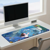 Tapis de souris carré en caoutchouc naturel à surface lisse et base antidérapante pour ordinateur portable, bureau, jeux - En stock