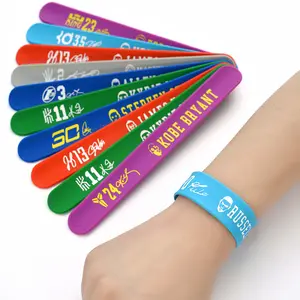 Cheap Silicone Wristband Custom Logo Silicone Tapping Bracelet Rubber Wristband Silicone Buckle Wristband