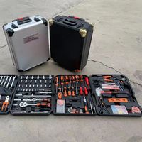 Kit d'outils portables multifonctionnels OEM de 186 pièces, coffret à roulettes, boîte à outils pour mécaniciens, ensemble complet d'outils à main