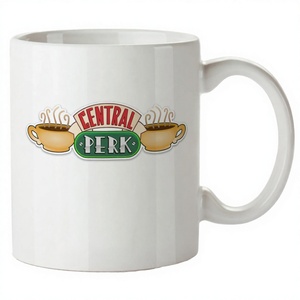 Taza de Cerámica Negra Mate de Doble Pared de 24 oz con Diseño Novedoso de Silver Buffalo Friends <span class=keywords><strong>Central</strong></span> Perk para Regalos Empresariales y Café/Sopa - Product Image 4