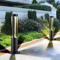 Lampadaire LED extérieur en aluminium IP54 pour allées et pelouses, éclairage paysager étanche pour jardin, alimentation électrique DC/AC