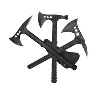 Hache de camping, hache de survie avec fourreau, tomahawk tactique avec marteau, manche en fibre de nylon pour la survie en plein air