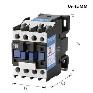 จีนผู้ผลิต 220v 380V 24V คอยล์ ac คอนแทคแม่เหล็ก 18a คอนแทคคลาสสิกประเภท cjx2/lc1-d 1810 ac คอนแทค