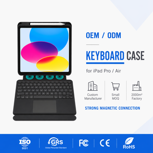 <span class=keywords><strong>Clavier</strong></span> magnétique sans fil USB-C avec pavé tactile rétroéclairé RGB résistant aux déversements pour <span class=keywords><strong>iPad</strong></span> <span class=keywords><strong>Air</strong></span> 5e et 4e génération 2022 2020 - Product Image 1