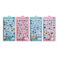 Autocollant décoratif en résine PVC, motif animaux mignons et sirènes, écologique et étanche, pour journalisation, coque de téléphone et ordinateur portable