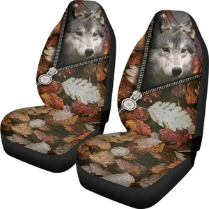 Car Front Seat Cover 3D Animal Printing Cow Pattern Custom Housse De Voitures Car Seat Covers Car Accessories Drop Shipping