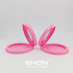 Prix raisonnable Glitter Plastique Injection Couleur Timbre À Chaud Imprimé Cosmétique Poudre Pressée Cas Miroir Qualité Boîtes En Plastique - Product Image 3