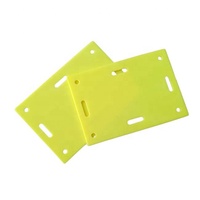 Étiquettes auto-laminables vierges pour câbles à fibres optiques, forme horizontale, accessoires de télécommunications, marqueur plastique étanche