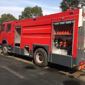 Camion cubique de pompier du véhicule de secours du châssis 280hp de SINOTRUK 8-10 pour des offres d'incendie