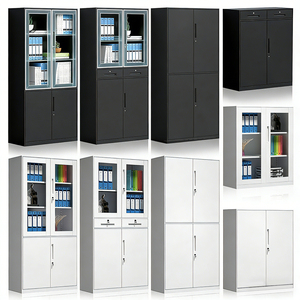 Archivador Metálico Resistente <span class=keywords><strong>con</strong></span> Cerradura, Ecológico, Desmontable, para Oficina en Casa, de 4 Puertas, <span class=keywords><strong>con</strong></span> Cerradura de <span class=keywords><strong>Llave</strong></span> - Product Image 4