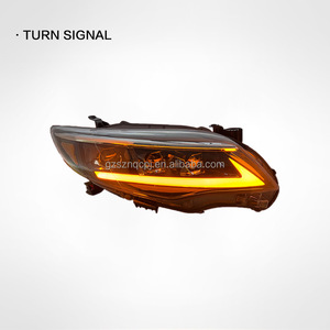 Faro delantero con luz de arranque secuencial <span class=keywords><strong>para</strong></span> Toyota Corolla EE. UU. 2010-2013, parachoques delantero, faro de 3 lentes, DRL, luz de circulación diurna modificada - Product Image 1