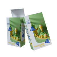 Caja de Papel con Juego de Pinturas y Logotipo Personalizado para Actividades Escolares, Caja de Cartón para Juegos Educativos Infantiles