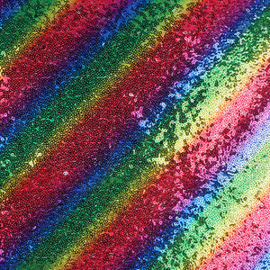 Cầu Vồng Thiết Kế 100% Polyester Giai Đoạn Váy Vải 3Mm <span class=keywords><strong>Sequin</strong></span> In Kỹ Thuật Số Nhiều Màu Thêu Dệt Kim Vải Cô Gái Đám Cưới - Product Image 3