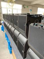 Système de sonorisation professionnel pour concerts en plein air, enceintes line array 2 voies, double 12 pouces, enceinte en bois, puissance de crête 1800W, 42Hz-20kHz