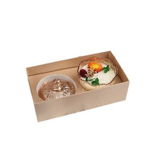 Scented <b>Candle</b> <b>Set</b> With Dried Flowers Flower Shape Soy Wax Handmade Home Decoration Wedding Gift - Product Image 3