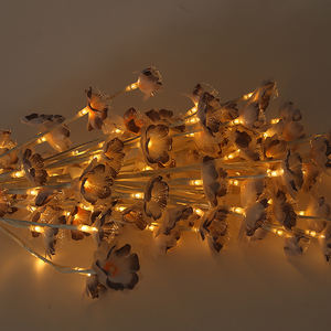 زهرة مزهرة صناعية LED تعمل ببطارية بيضاء دافئة لحفلات الزفاف وعيد الحب والكريسماس - Product Image 5