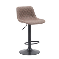 Chaises de bar de luxe au design moderne pour salle à manger, chaises d'îlot de cuisine à pieds noirs, chaise haute imprimé léopard pour îlot de cuisine