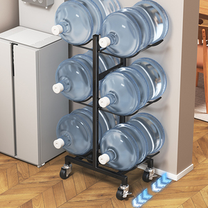 ZX mới đóng chai sàn đứng phòng khách xô giá tiếp theo nước quả có thể tháo rời tinh khiết nước uống lưu trữ giá - Product Image 6